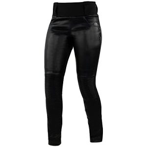 Trilobite Damen Leder für Motorrad Leggings, Schwarz, 32W