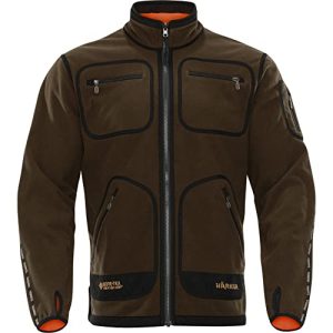 Härkila | Kamko fleece | Professionelle Jagd Kleidung & Jagd Zubehör für Herren & Damen | Skandinavische Qualität Made to Last | Hunting green/Orange blaze, XXL