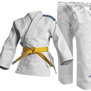 adidas Club Judo-Uniform, 350 g, Weiß, White, 160