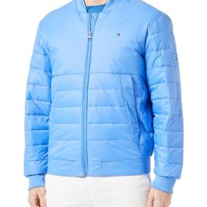 Tommy Hilfiger Herren Bomberjacke Übergangsjacke, Blau (Blue Spell), L