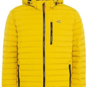 camel active Herren Wasserdichte teXXXactive® Funktionsjacke in Steppoptik Gelb menswear-52