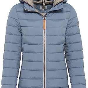 camel active Damen Steppjacke mit abnehmbarer Kapuze Blau womenswear-42