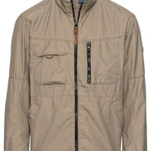camel active Herren Leichter Blouson mit Stehkragen Beige menswear-60
