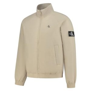 Calvin Klein Jeans Herren Jacke Padded Harrington Übergangsjacke, Beige (Plaza Taupe), M