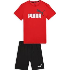 PUMA Jungen Kurztrikot Set B Jogginganzug, for All Time Red, 164