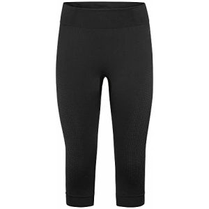 Odlo Damen Funktionsunterwäsche 3/4 Hose PERFORMANCE WARM ECO, black - new odlo graphite grey, M
