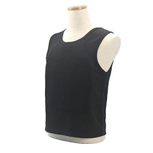 AJDGL Kugelsichere Weste IIIA-Level Versteckt Versteckt Im Inneren Tragen Sie Weiches Anti-Bullet-T-Shirt Arbeitskleidung Zum Schutz Der Persönlichen Sicherheit,Schwarz,4XL