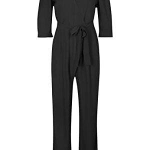Tamaris Damen Gewickelter Jumpsuit ANJO Schwarz 40