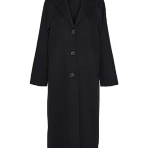SELECTED FEMME Damen SLFNEW TAMA Handmade Wool Coat B NOOS Langmantel, Black, 42