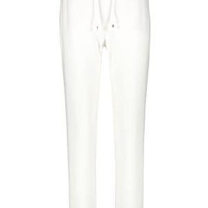 Gerry Weber Damen Jerseyhose mit breitem Dehnbund unifarben 7/8 Länge Off-White 38