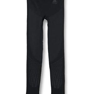 Odlo Kinder Funktionsunterwäsche Lange Hose PERFORMANCE WARM, black - odlo graphite grey, 116/128