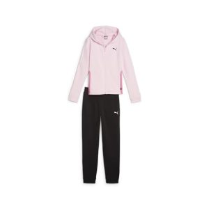PUMA Mädchen Hooded Sweat Suit Cl Trainingsanzug, Whisp Of Pink, 128 EU
