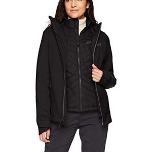 Jack Wolfskin Damen Aurora Sky 3In1 W Jacke, Black, L
