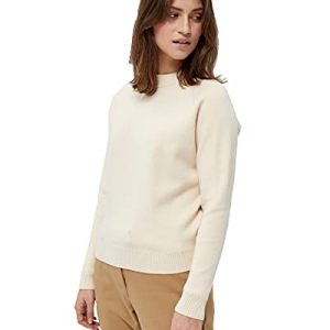 Peppercorn Rosalia Mock Neck Damen Pullover Größe XS | Pullover Beige Damen | Strickpullover Mit Langen Ärmeln Und Stehkragen | Pullover Damen Elegant | Damenpullover Langarm