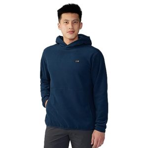 Mountain Hardwear Men's Novelty Microchill Hoody, Hardwear Navy, Small