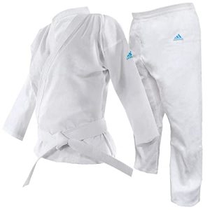 adidas Adistart Karate Uniform 7oz Martial Arts Student Gi Karateanzug für Kampfsport, 200 g, weiß, 170 cm