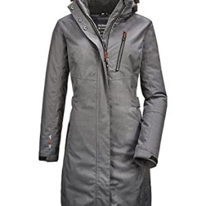 Killtec Damen Funktionsparka Mit Abzippbarer Kapuze Alisi, anthrazit, 36, 32730-000