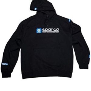 Sparco SP03100NR2M WWW Kapuzen-Sweatshirt, Größe M, Schwarz