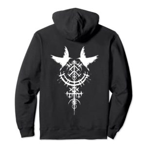 Wikinger T-Shirt Raben Odins Hugin & Munin Wikinger Valhalla Pullover Hoodie