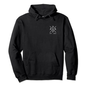 Stolzer Papa 2023 befördert zum Papa est. 2023 Pullover Hoodie