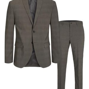 JACK & JONES Herren Jprfranco Check Suit Sn, Falcon/Checks:super Slim Fit, 56