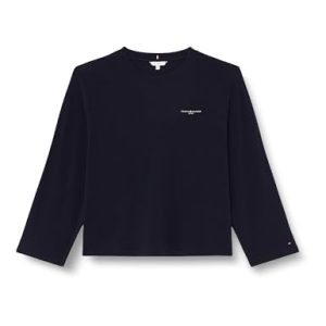 Tommy Hilfiger Damen Sweatshirt Regular-Fit ohne Kapuze, Blau (Desert Sky), 46