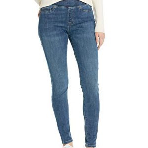 Amazon Essentials Damen Stretch-Jeggings zum Hineinschlüpfen (erhältlich in Übergröße), Mittlere Waschung, 40