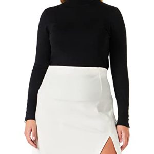 Pinko Damen Glenda Gonna Punto STOFFA Rock, Z05_Bianco-BIANCANEVE, 46