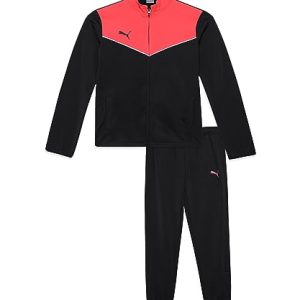 PUMA Jungen Individualrise Trainingsanzug Jr Trainingsanzug, Schwarz (Fire orchid), 176