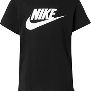 Nike M dchen G Nsw Tee Dptl Basic Futura T Shirt, Schwarz-weiss, M EU