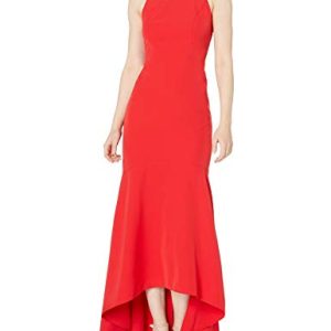Nicole Miller New York Damen Sleeveless High-Low Mermaid Gown Formelle Kleidung, rot, 34