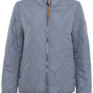 camel active Damen Kurze Steppjacke aus recyceltem Polyester Rauchblau womenswear-34