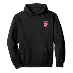 Kroatien Hrvatska T-Shirt mit Wappen für Herren Damen Kinder Pullover Hoodie