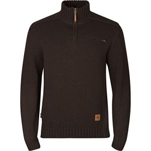 Härkila | Annaboda 2.0 HSP Knit Pullover | Professionelle Jagd Kleidung & Jagd Zubehör für Herren & Damen | Skandinavische Qualität Made to Last | Demitasse Brown, XXL