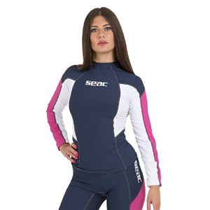 Seac RAA Long Evo Lady Rash Guard UV-Schutz-Shirt zum Schnorcheln und Schwimmen Langarm für Damen