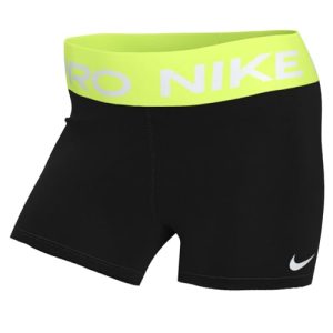 Nike Damen Shorts W Np 365 Short 3In, Schwarz/Volt, CZ9857-013, XL