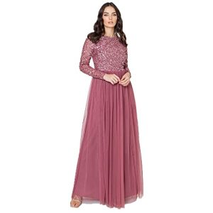 Maya Deluxe Damen Maya Deluxe Dames bruidsmeisje jurk Bridesmaid Dress, Desert Rose, 56 EU