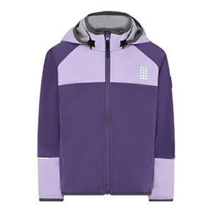 LEGO Mädchen Softshell 8.000 Wassersäule, atmungsaktiv, Stretch, wasserabweisend LWStorm 202 Shell-Jacke, 604 Medium Purple, 152