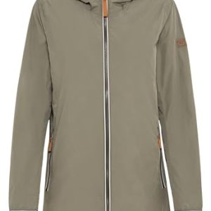 camel active Damen Langer Windbreaker aus recyceltem Polyester Salbei womenswear-40