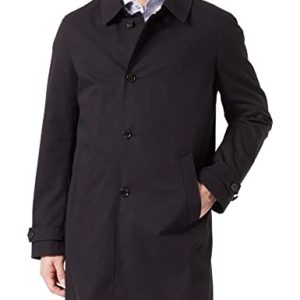 bugatti Herren 338300-39064 Mantel, schwarz-290, 28 EU