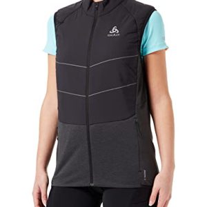 Odlo Damen Vest Run Easy S-thermic Laufweste, Schwarz, L EU