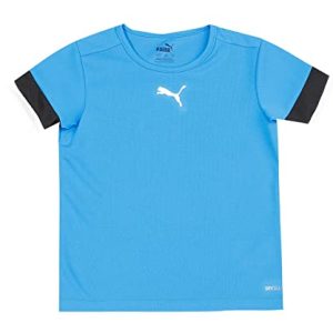 PUMA Unisex Kinder Teamrise Jersey Jr Shirt, Electric Blue Lemonade-puma Black-puma White, 128 EU