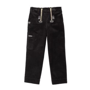 OYSTER Timas Zunfthose für Kinder, Arbeitsweste aus Cordstoff, für Jungen und Mädchen, schwarz, Größe 98
