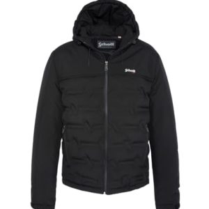 Schott NYC Herren Coaster Daunenjacke, Schwarz, M