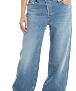 Replay Damen Jeans Zelmaa Tapered-Fit Original, Medium Blue 009 (Blau), 25W / 32L