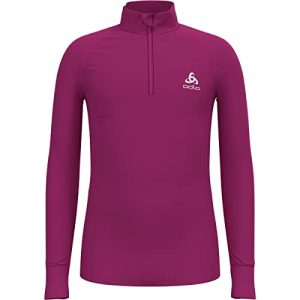 Odlo Kids Funktionsunterwäsche Langarm Shirt mit Reißverschluss ACTIVE WARM ECO, festival fuchsia, 140