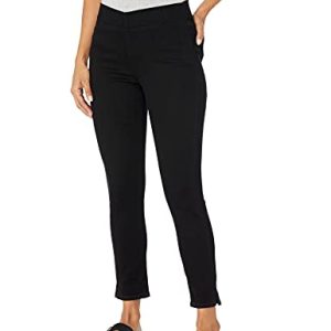 NYDJ Damen Petite Size Pull On Skinny Ankle Jeans, schwarz, 44 Zierlich