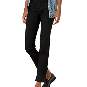 NYDJ Damen Sheri Slim Jeans, Black Deux-32 DE/34 FR