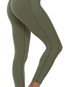 Persit Sporthose Damen, Sport Leggins für Damen Yoga Leggings Yogahose Sportleggins, Olivengrün, 34 (Herstellergröße: XS)