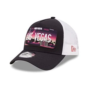 New Era Las Vegas Truckerkappe Nummernschild blau A-Frame Cap verstellbar - One-Size